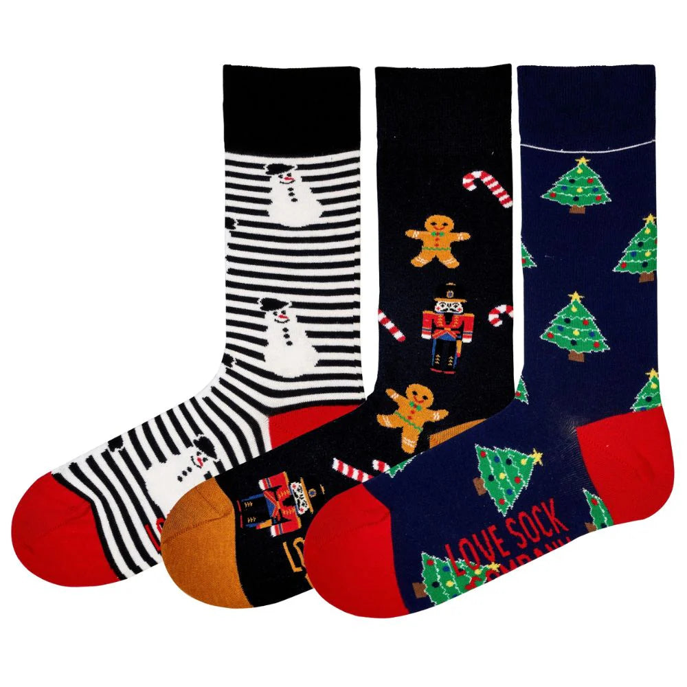 Men's Fun Christmas Dress Socks Gift Pack