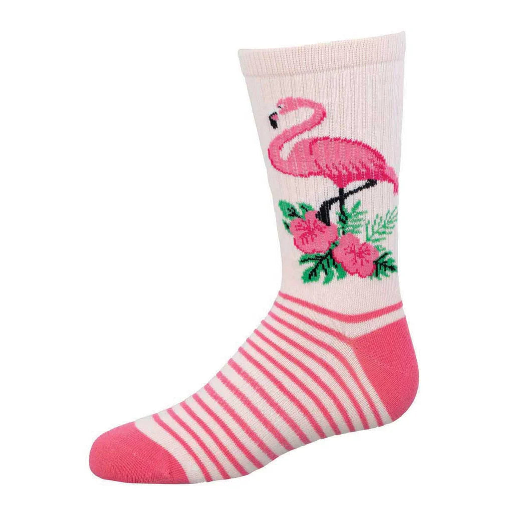 Flamingo Floral | Junior Active Crew