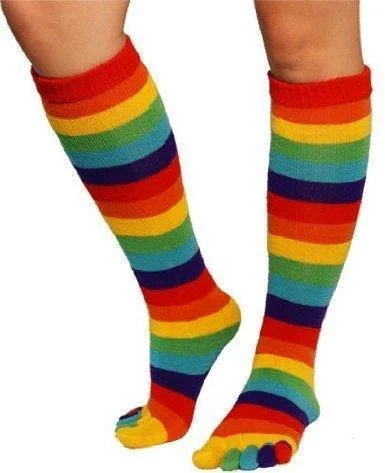 Rainbow Toe Socks | Women's Crew