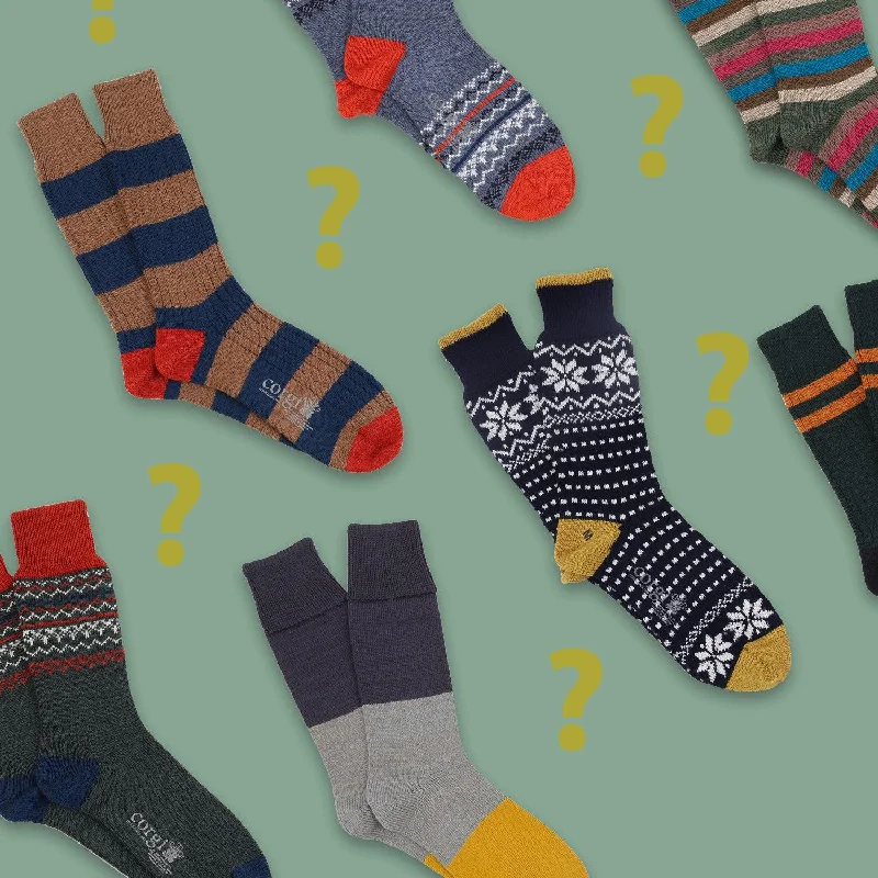 Men's Assorted 7-Pack Wool & Cotton Socks