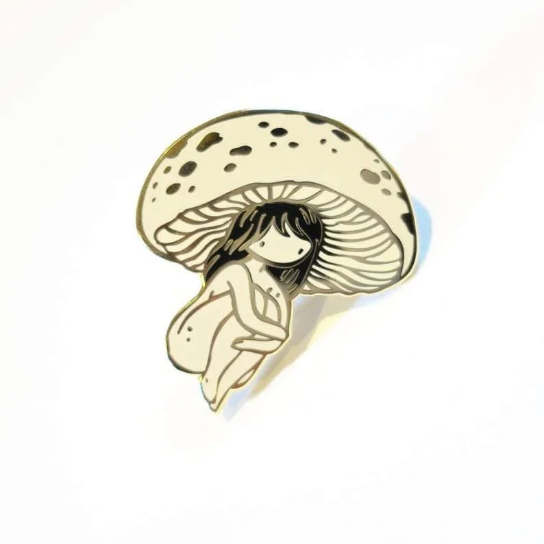 Mushroom Girl | Hard Enamel Pin