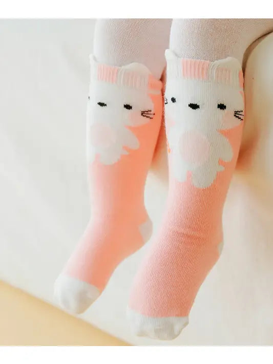 Rabbit | Non-Skid | Knee-High Zoo Socks