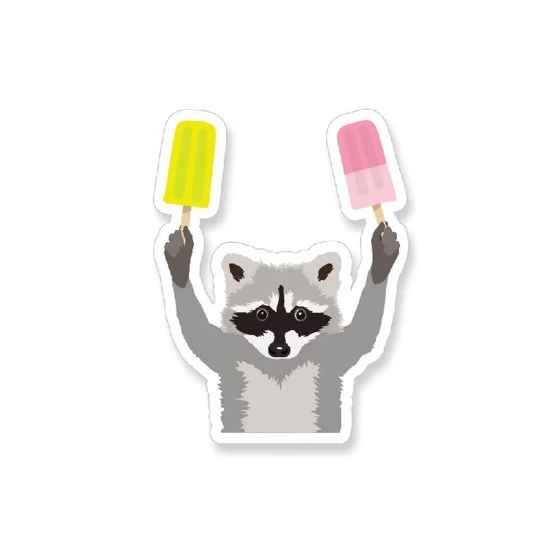 Raccoon with Paletas | Vinyl Sticker