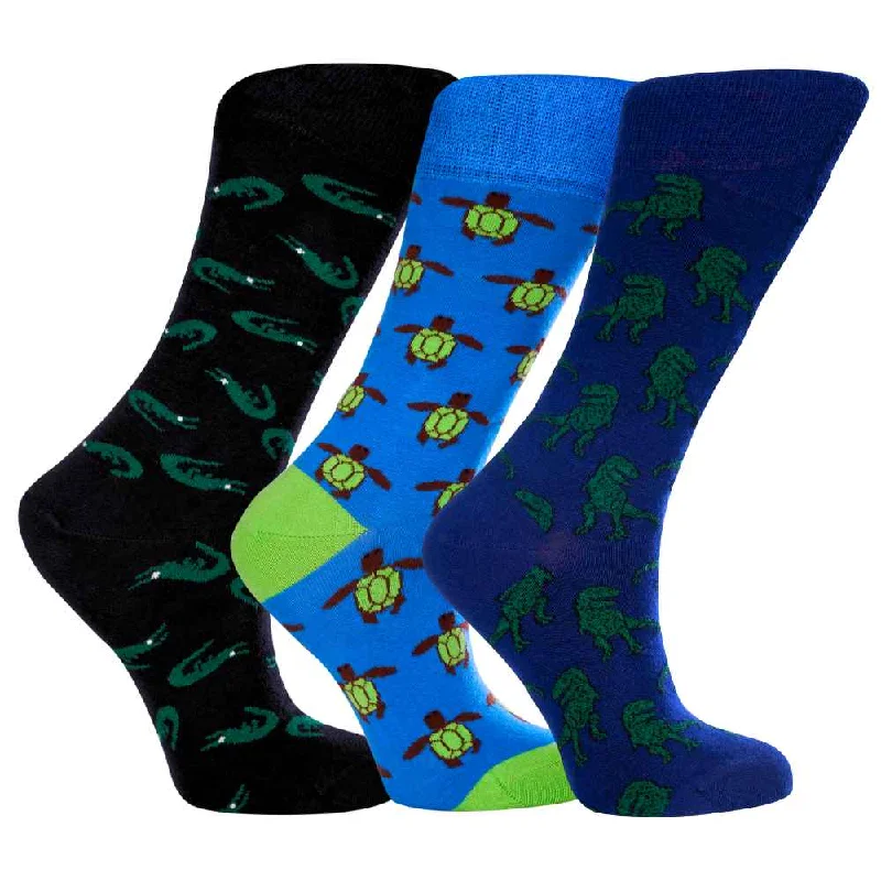 Women's Animals Crew Socks Gift Set - Organic Cotton, Ancient Socks