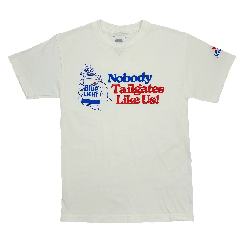 BFLO x Labatt Nobody Tailgates Like Us! White T-Shirt