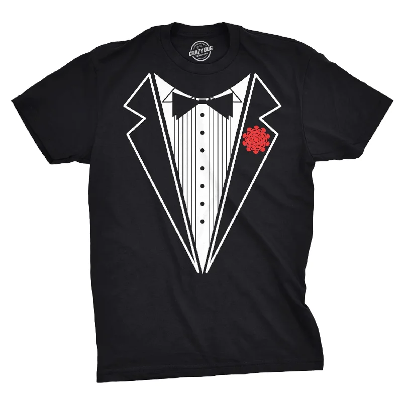 Black Tuxedo Men's T Shirt