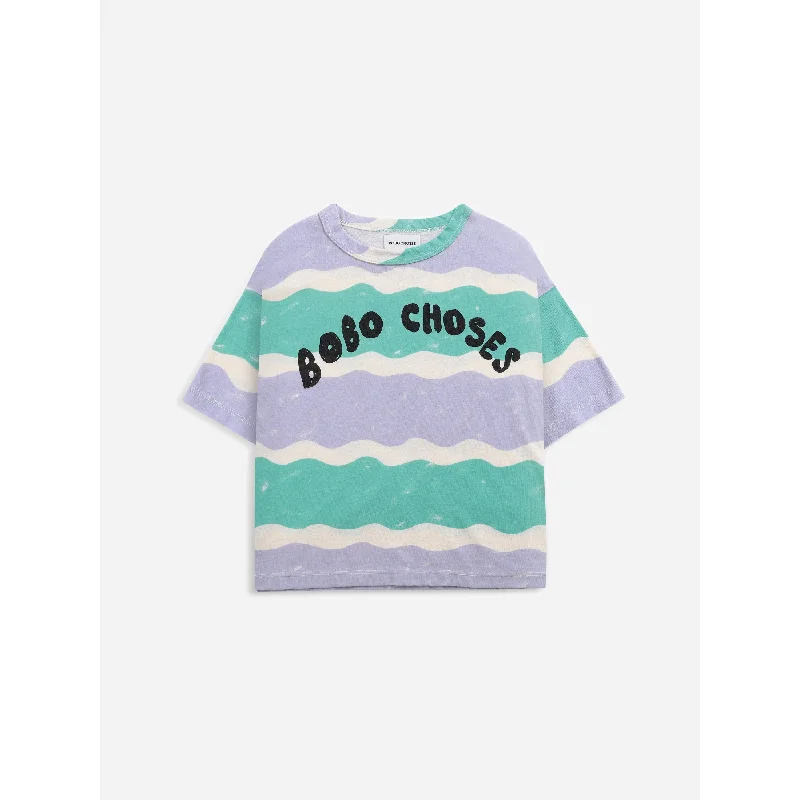 Bobo Choses Waves All Over Short Sleeve T-shirt