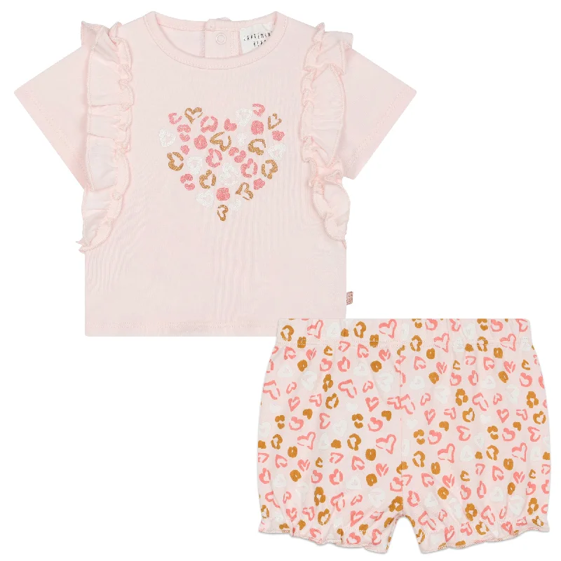 Carrement Beau T-Shirt+Shorts Apricot