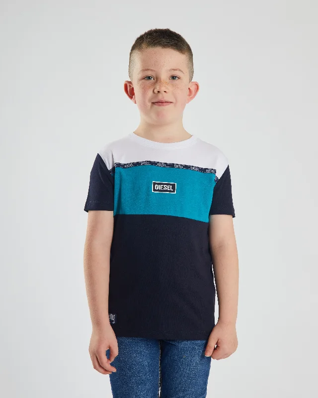 Troy Tee Aqua / Navy