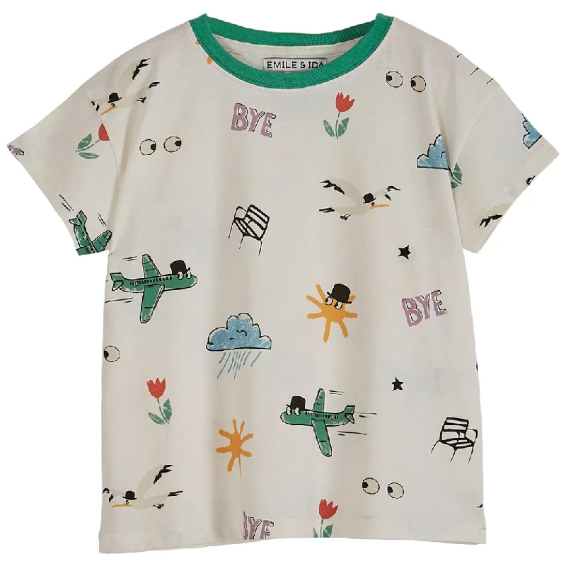 Emile et Ida Tee Shirt Ecru Meteo