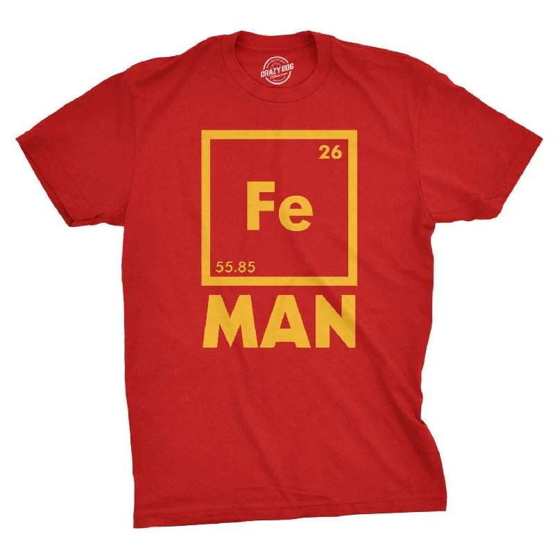 Chemical Element For Iron Man Men's T Shirt