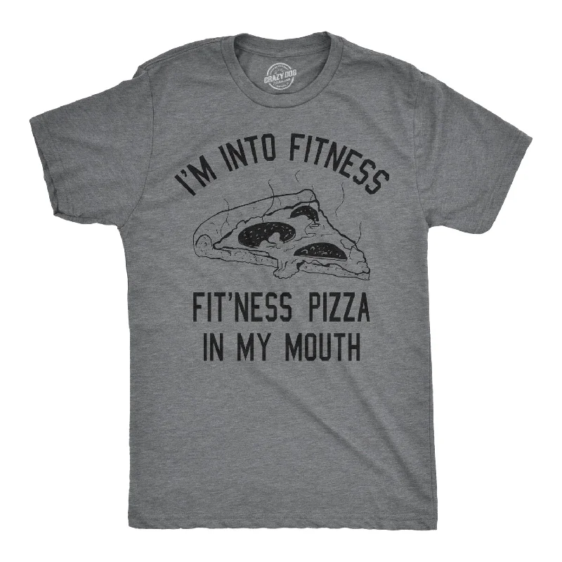 Fitness Pizza In My Mouth Men's T Shirt