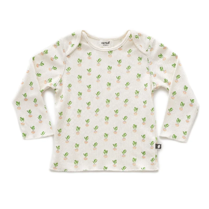 Oeuf Ls Tee Baby Gardenia Turnip