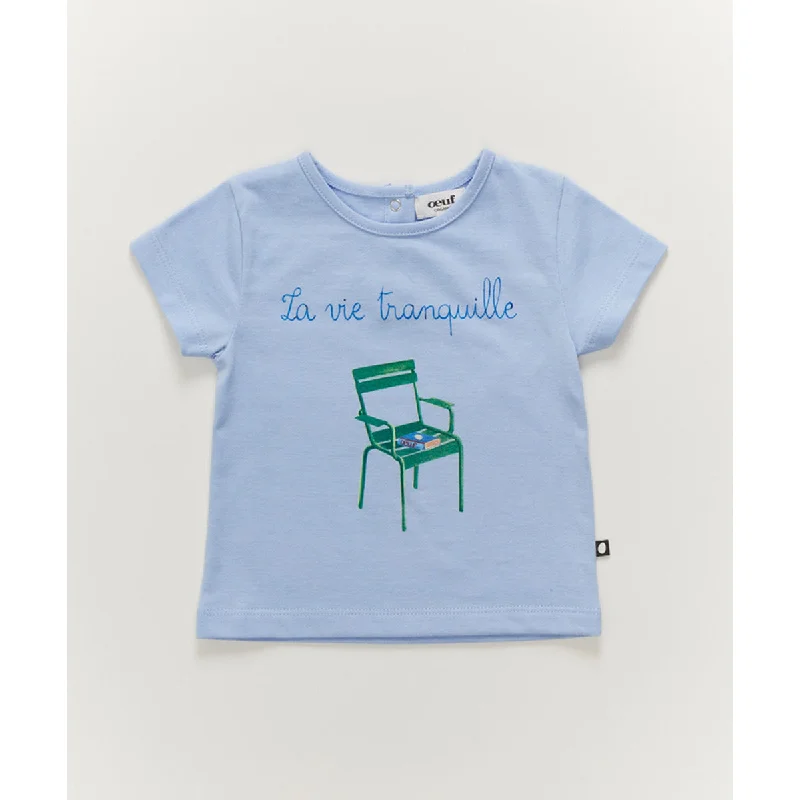 Oeuf T-Shirt Ciel La Vie Tranquille Print