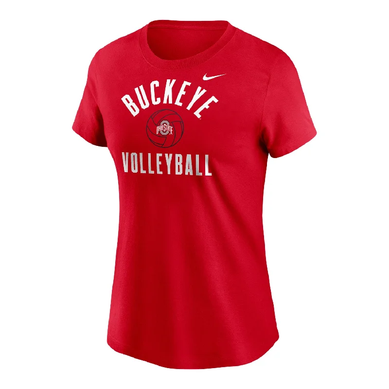 Ohio State Buckeyes Nike Ladies Volleyball Scarlet T-Shirt