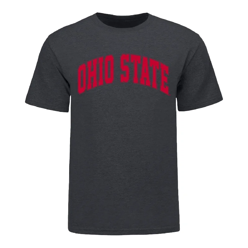 THE® Branded Ohio State Buckeyes Identity Arch Heather Gray Tee