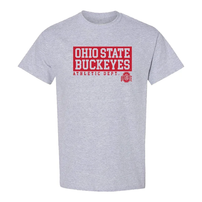 THE® Branded Ohio State Buckeyes Athletic Department Gray Tee