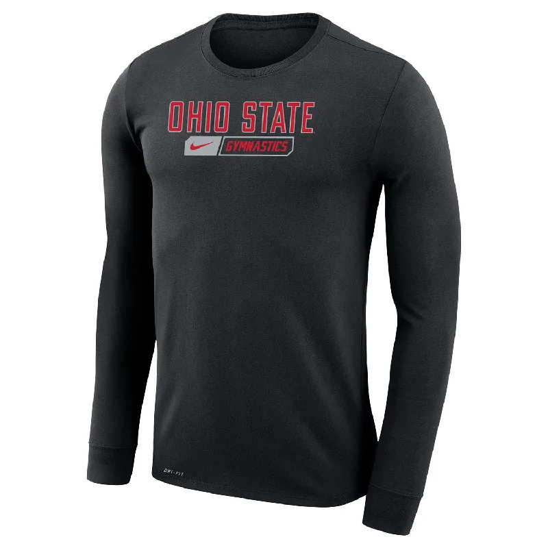 Ohio State Buckeyes Nike Gymnastics Black Long Sleeve T-Shirt