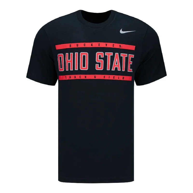 Ohio State Buckeyes Nike Essential Dri-FIT Track & Field Black T-Shirt