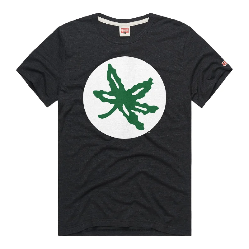 Ohio State Buckeyes Buckeye Leaf Black T-Shirt