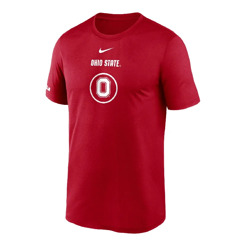 Ohio State Buckeyes Nike Practice Block O Scarlet T-Shirt