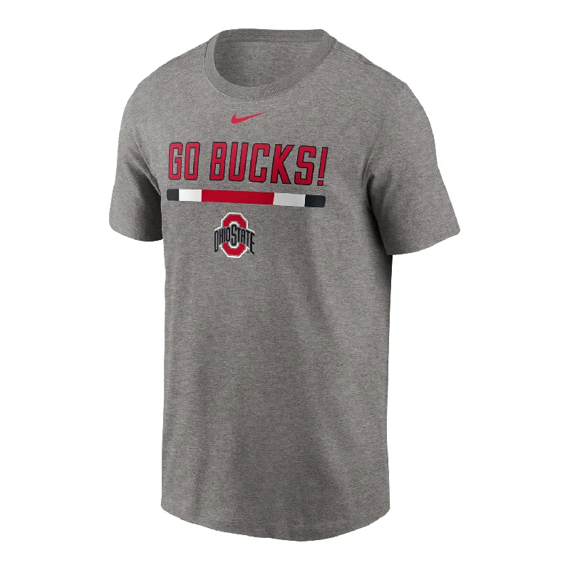 Ohio State Buckeyes Nike 'GO BUCKS' Gray T-Shirt