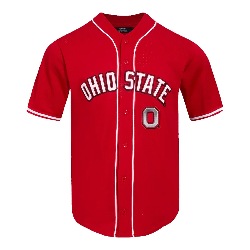 Ohio State Buckeyes Pro Standard Buttondown Baseball Jersey