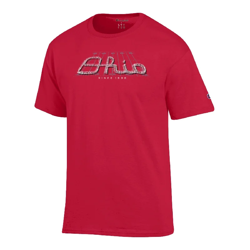 Ohio State Buckeyes Champion Script Ohio Band Scarlet T-Shirt