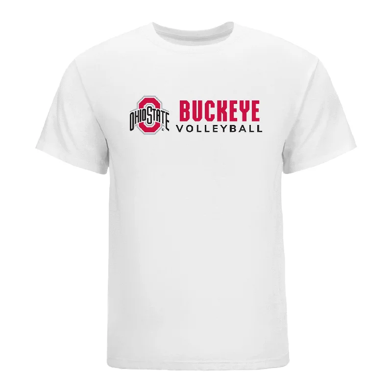 Ohio State Buckeyes Women's Volleyball White T-Shirt