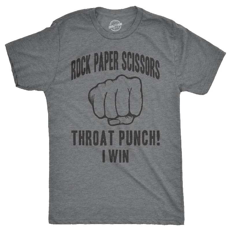 Rock Paper Scissors Throat Punch Men's T Shirt