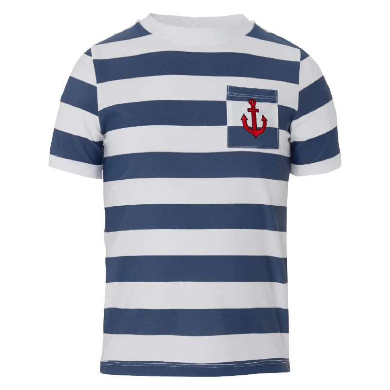 Sunuva Boys Anchor Short Sleeve Rash Vest