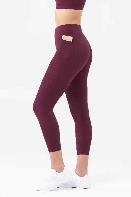 Accelerate Berry Pocket 7/8 Leggings