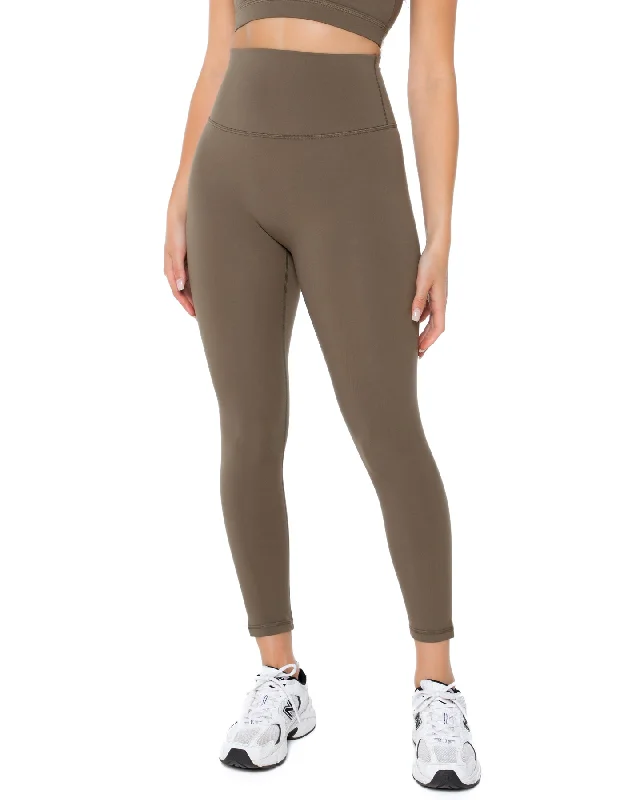 7/8 Aura Scrunch Leggings - Dusty Khaki