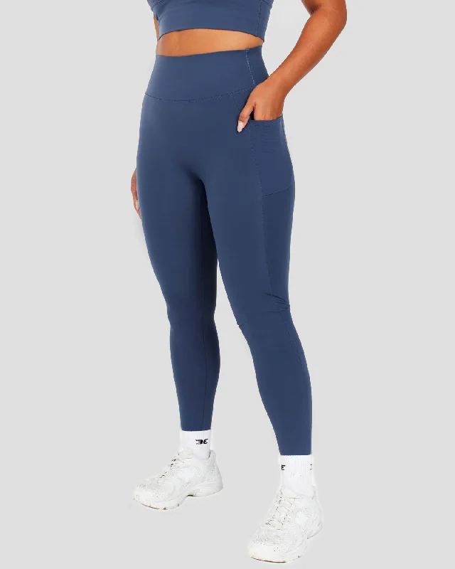 Aura Bonded Ascend Leggings - Soft Navy