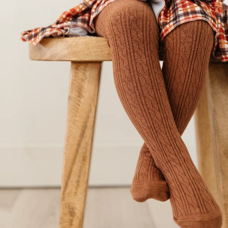 Brownie Cable Knit Tights