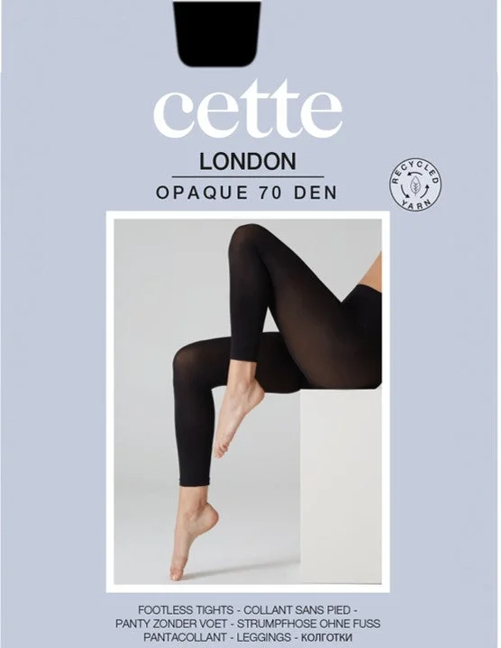 Cette ECO 70 Denier London Plus Size Leggings Black