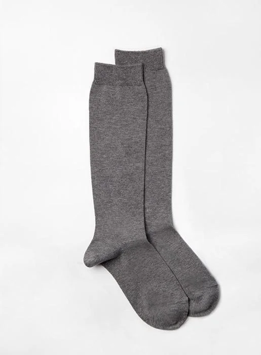 Knee High Socks in Grey