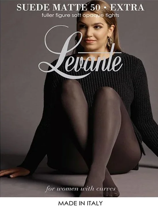 Levante SUEDE MATTE 50 Extra (Plus Size) Fuller Figure Tights