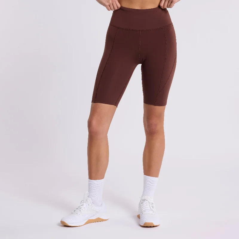 Lux High Rise Bike Short Unearthed Brown