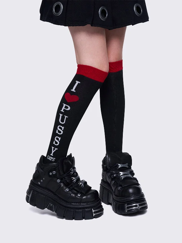 Pussycats Thigh High Socks