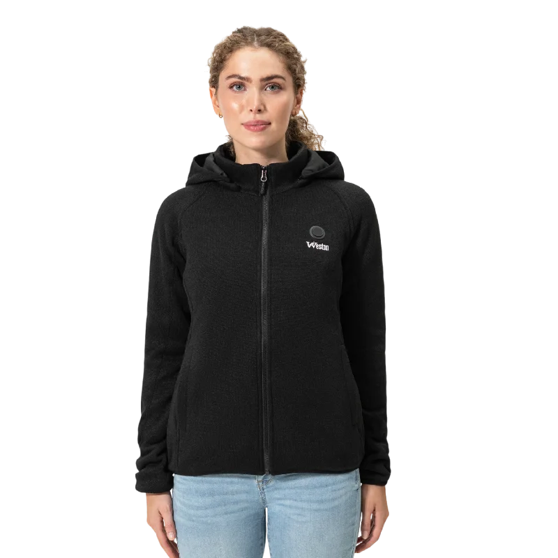 Women's Fleece Heated Jacket with Hood