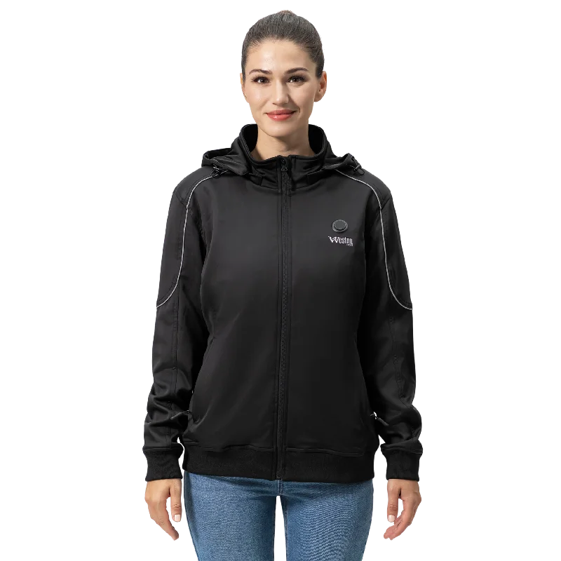 Women's Soft Shell Heated Track Jacket- FINAL SALE