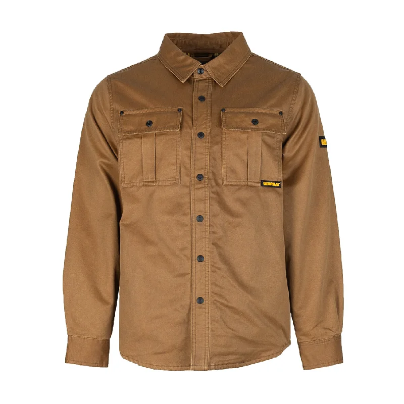 Waxed Cotton Shirt Jacket - Mens