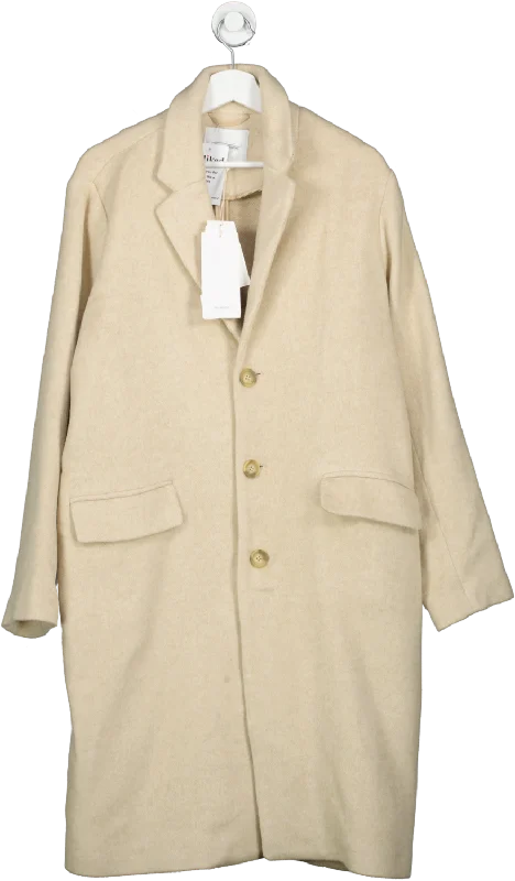 American Vintage Cream Vintage Classic Coat UK S