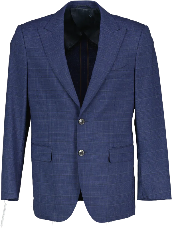 Balmain Blue Extra Slim Fit Suit Blazer UK L