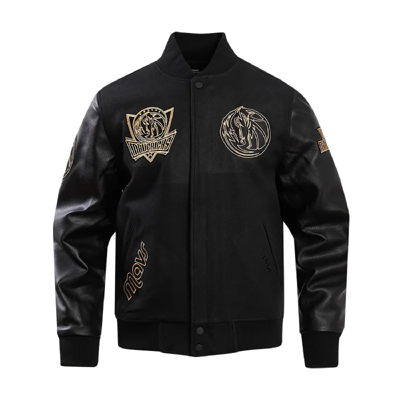 Marvericks Black Gold Varsity Jacket - Mens