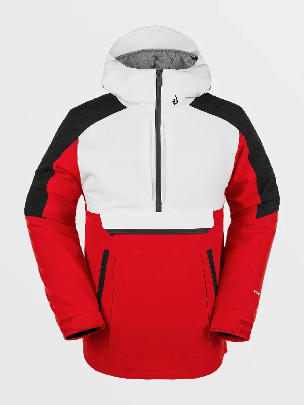 Mens Brighton Pullover Jacket - Red