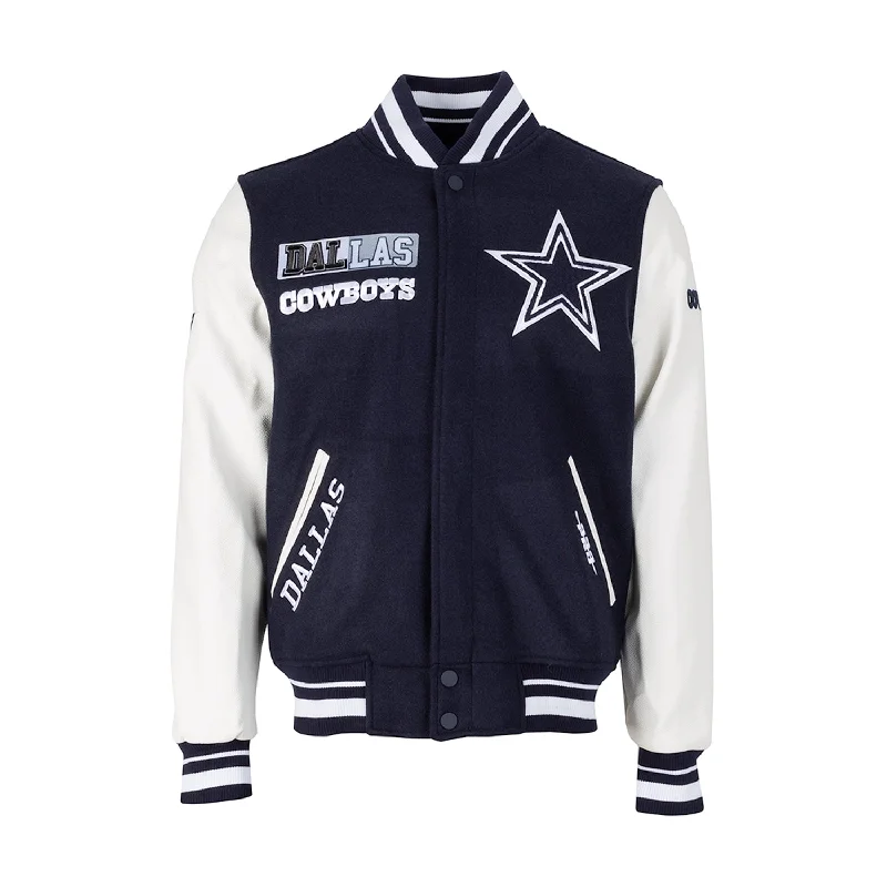 Cowboys Split Logo Varsity Jacket - Mens