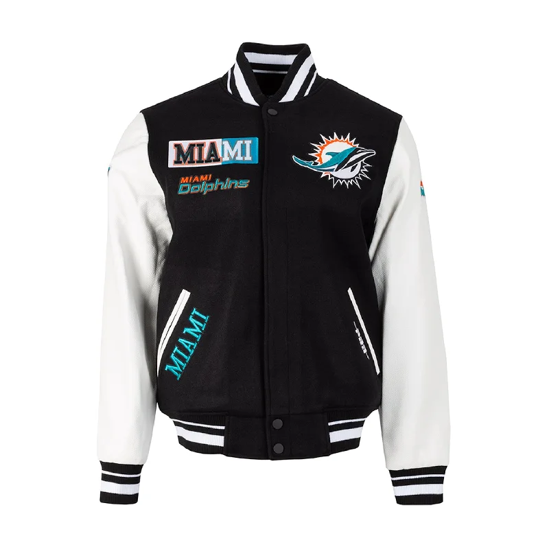 Dolphins Split Logo Varsity Jacket  - Mens