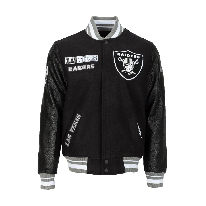 Raiders Split Logo Varsity Jacket - Mens